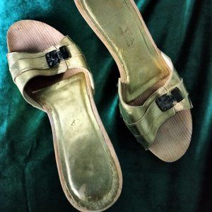 Candies Style Gold Sandals